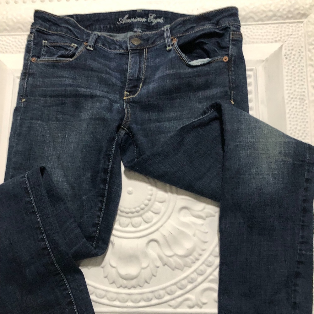American eagle stretch straight leg/ skinny jeans, size 12